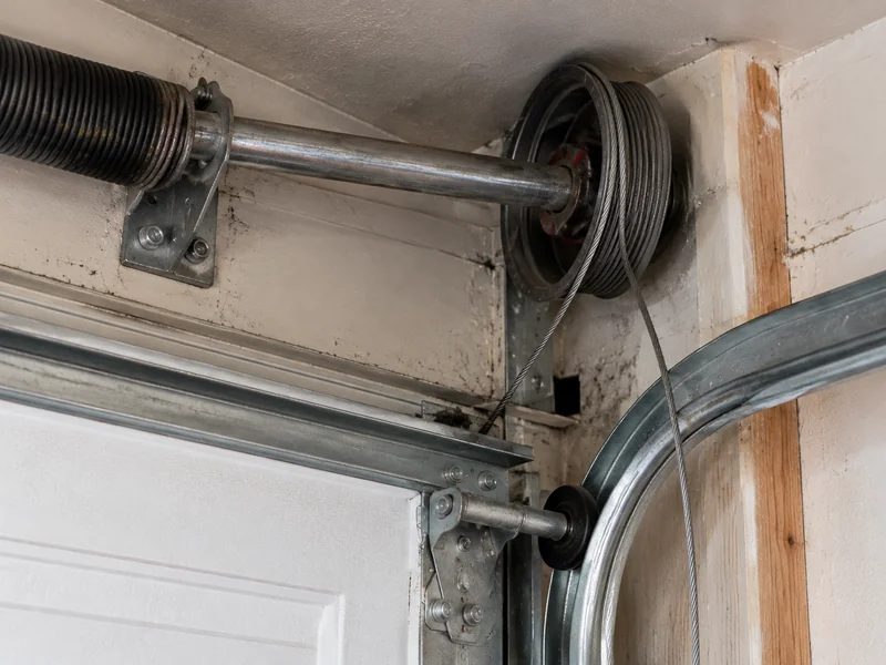 Garage door cable that has come off the drum