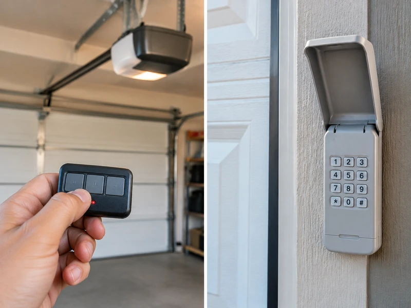 Remote and keypad, common causes when a garage door opens by itself