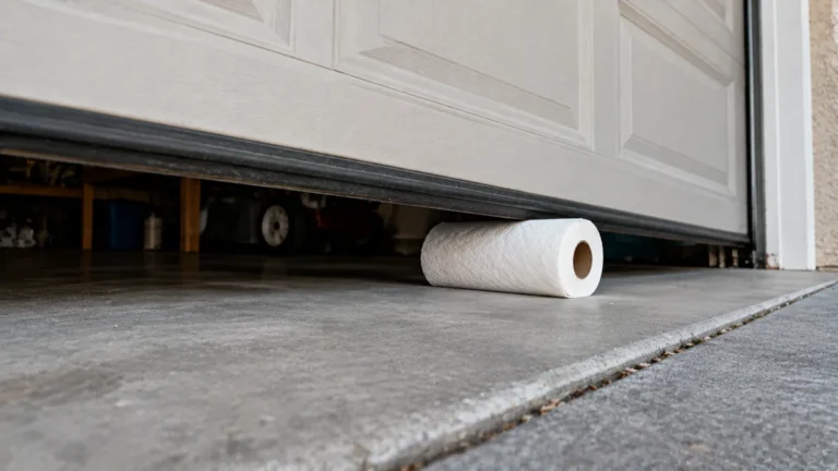 Testing a garage door's auto-reverse with an object in its path